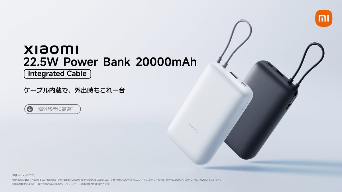 Xiaomi 20,000 mAh power bank